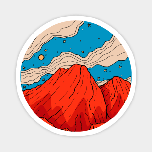 Red rock mounts Magnet